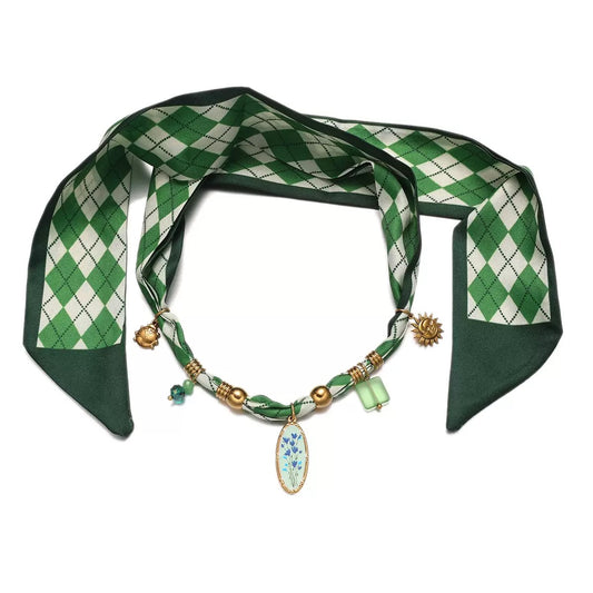 Verdant Ivy Pet Scarf Necklace