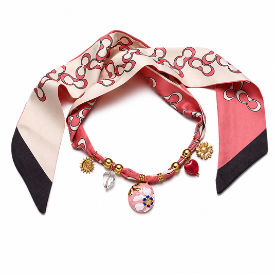 Lumière Jardin-Pet Scarf Necklace