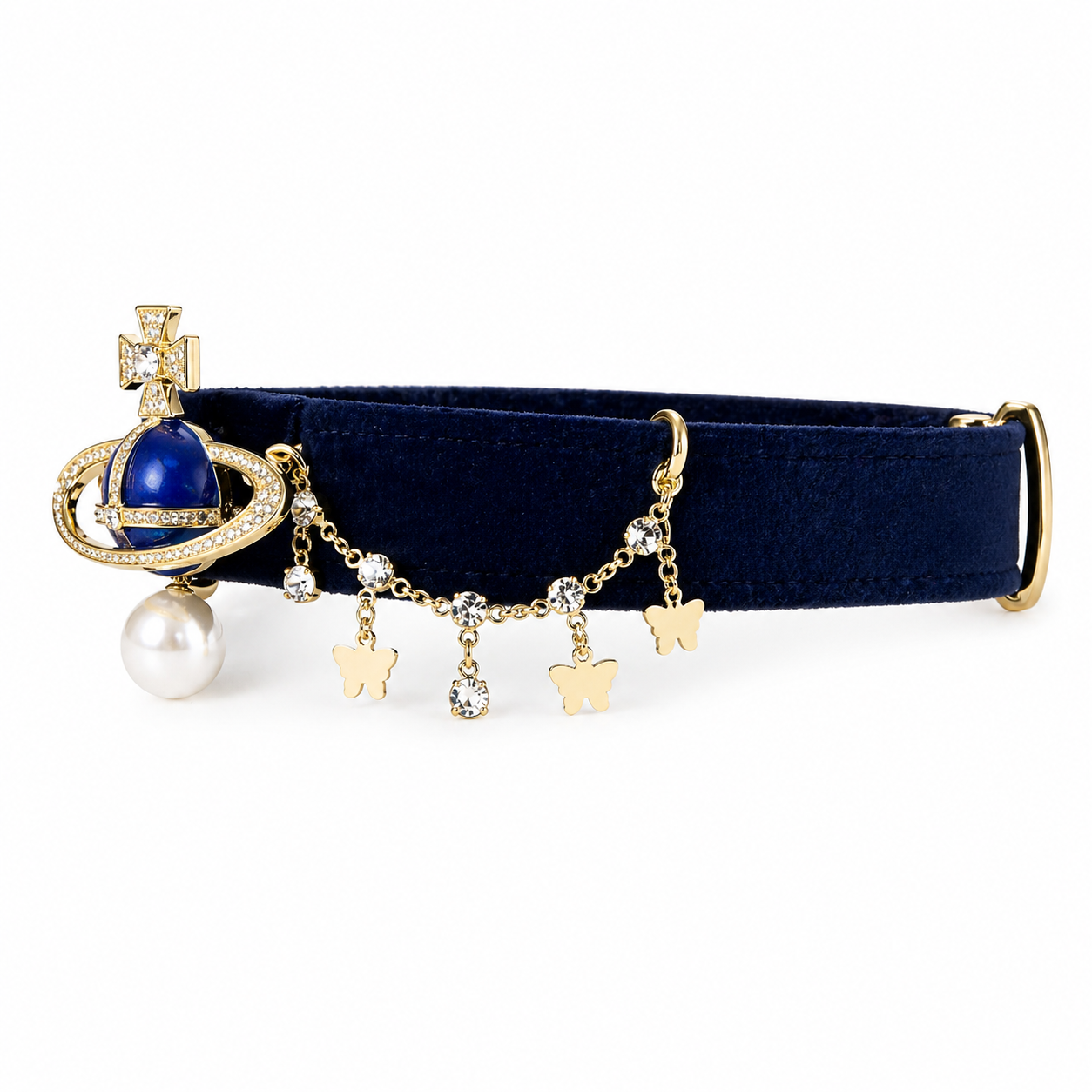 Celestial Crown Velvet Pet Collar