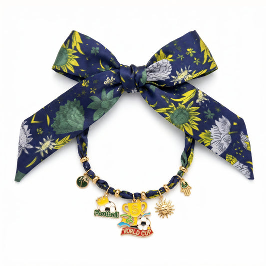 Royal Garden Silk Pet Scarf Necklace – Championship Football Game