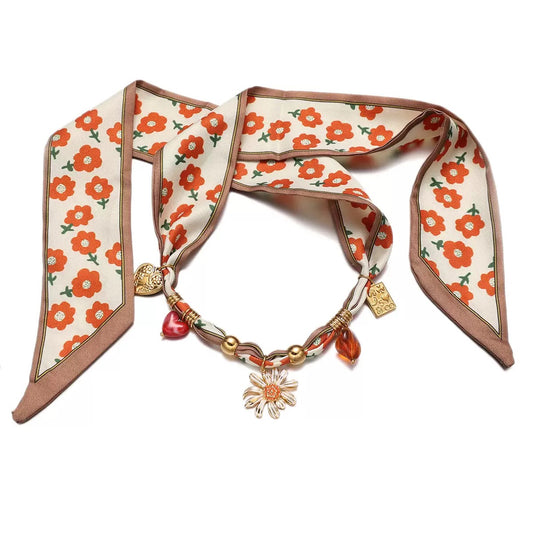 Fleur Amour Pet Scarf Necklace