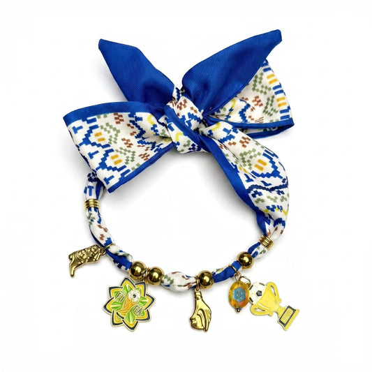 Heritage Goal Silk Pet Scarf Necklace – Football Edition