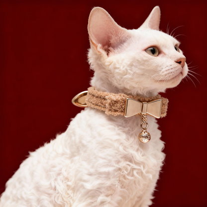【Caramel】LUXURY TEDDY FLEECE PET COLLAR