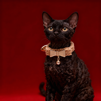 【Caramel】LUXURY TEDDY FLEECE PET COLLAR