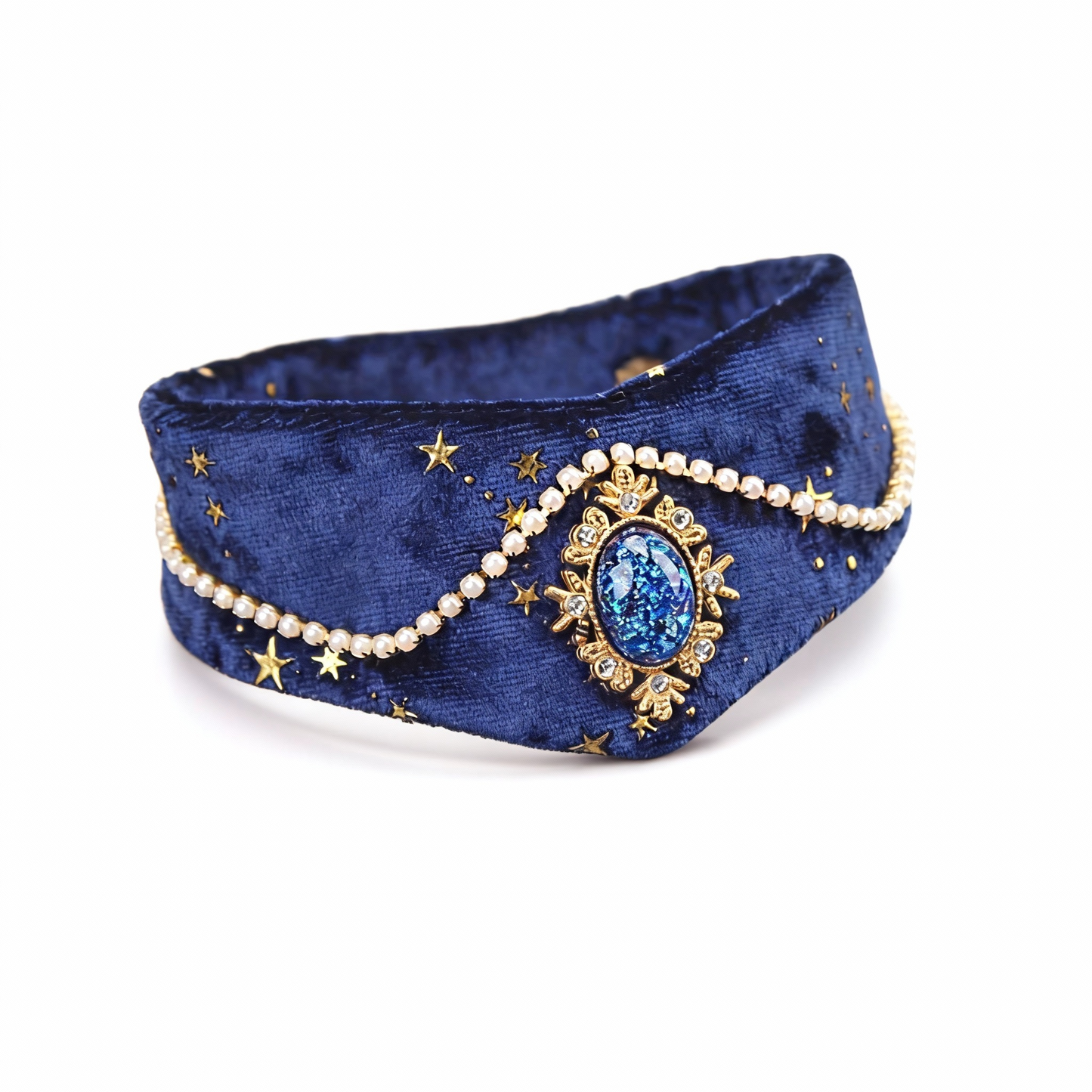 Velvet Blue Ocean Collar