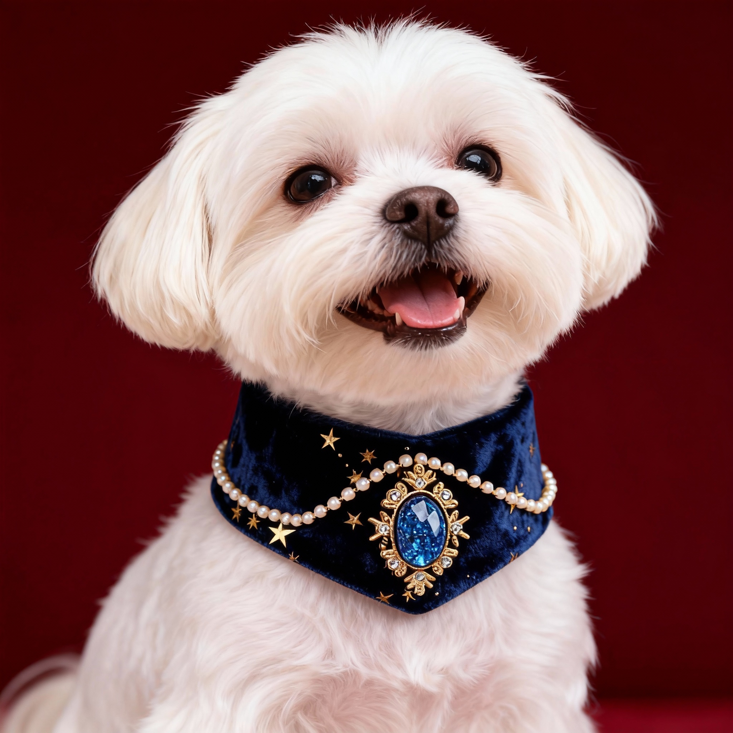 Velvet Blue Ocean Collar
