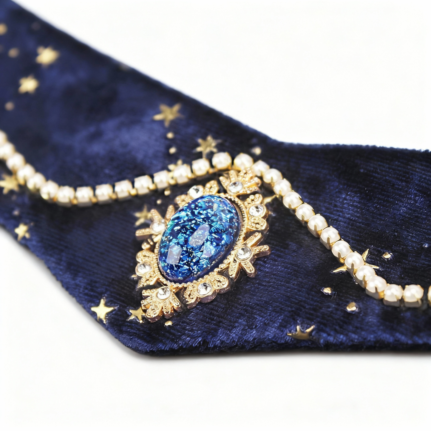 Velvet Blue Ocean Collar