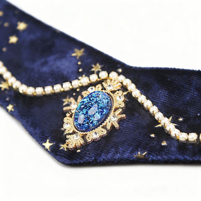 Velvet Blue Ocean Collar