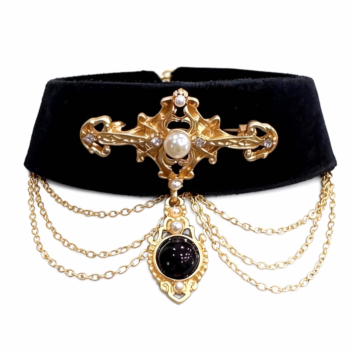 BLACK VELVET  COLLAR