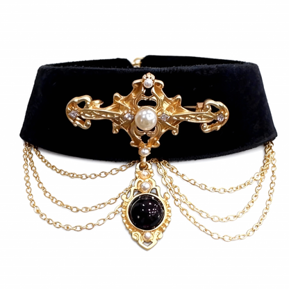 BLACK VELVET  COLLAR