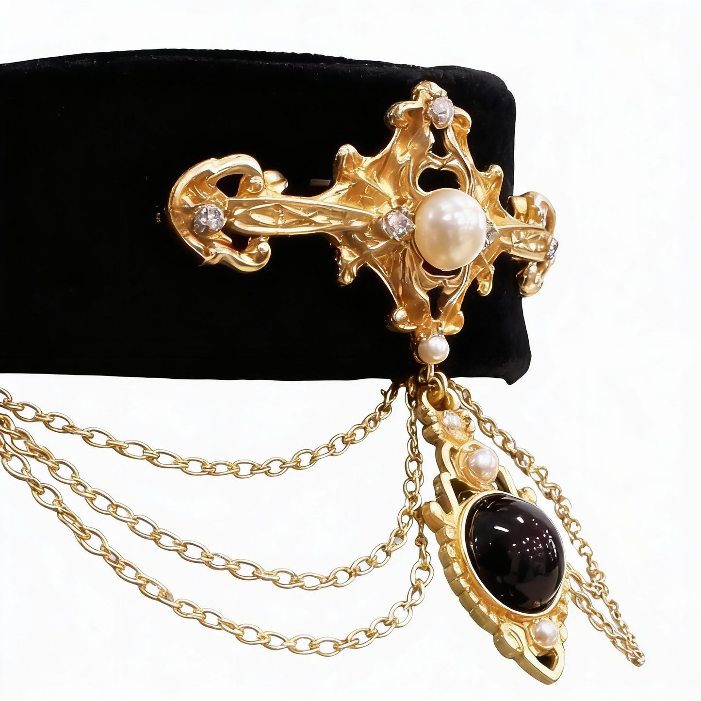 BLACK VELVET  COLLAR