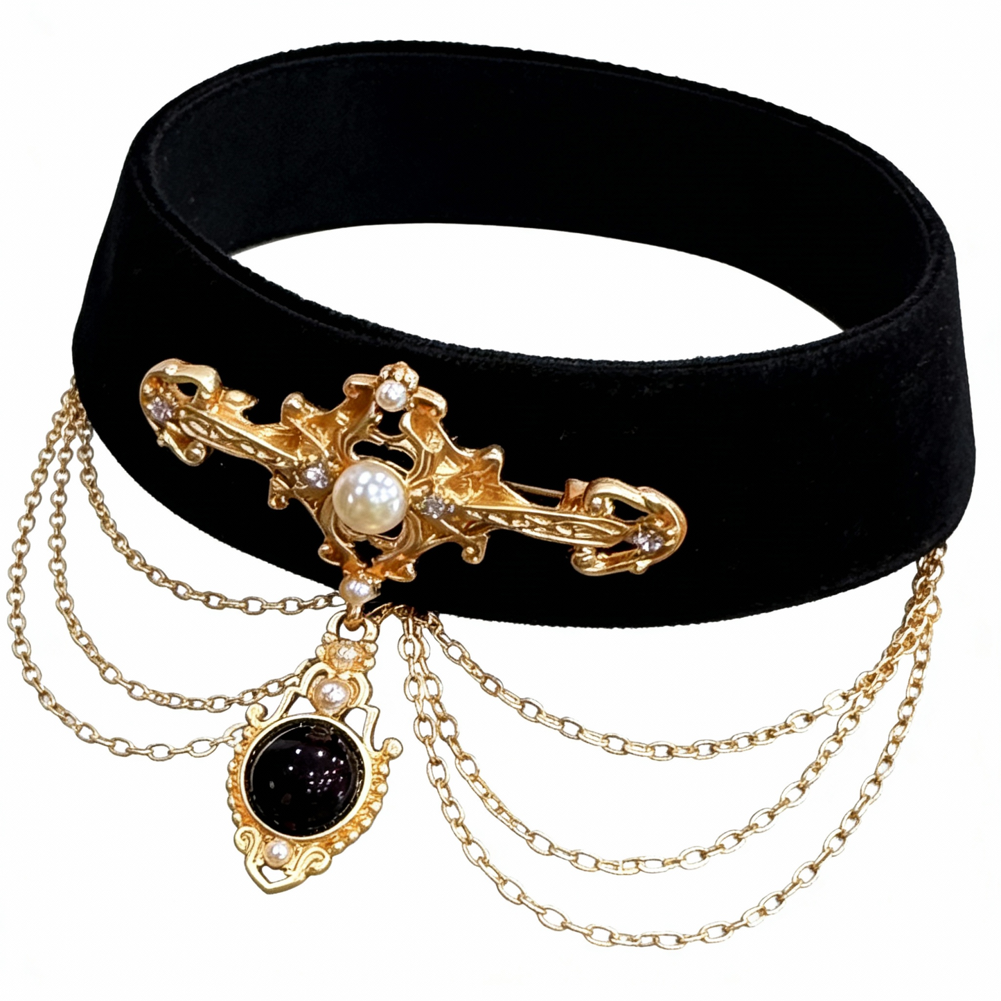 BLACK VELVET  COLLAR