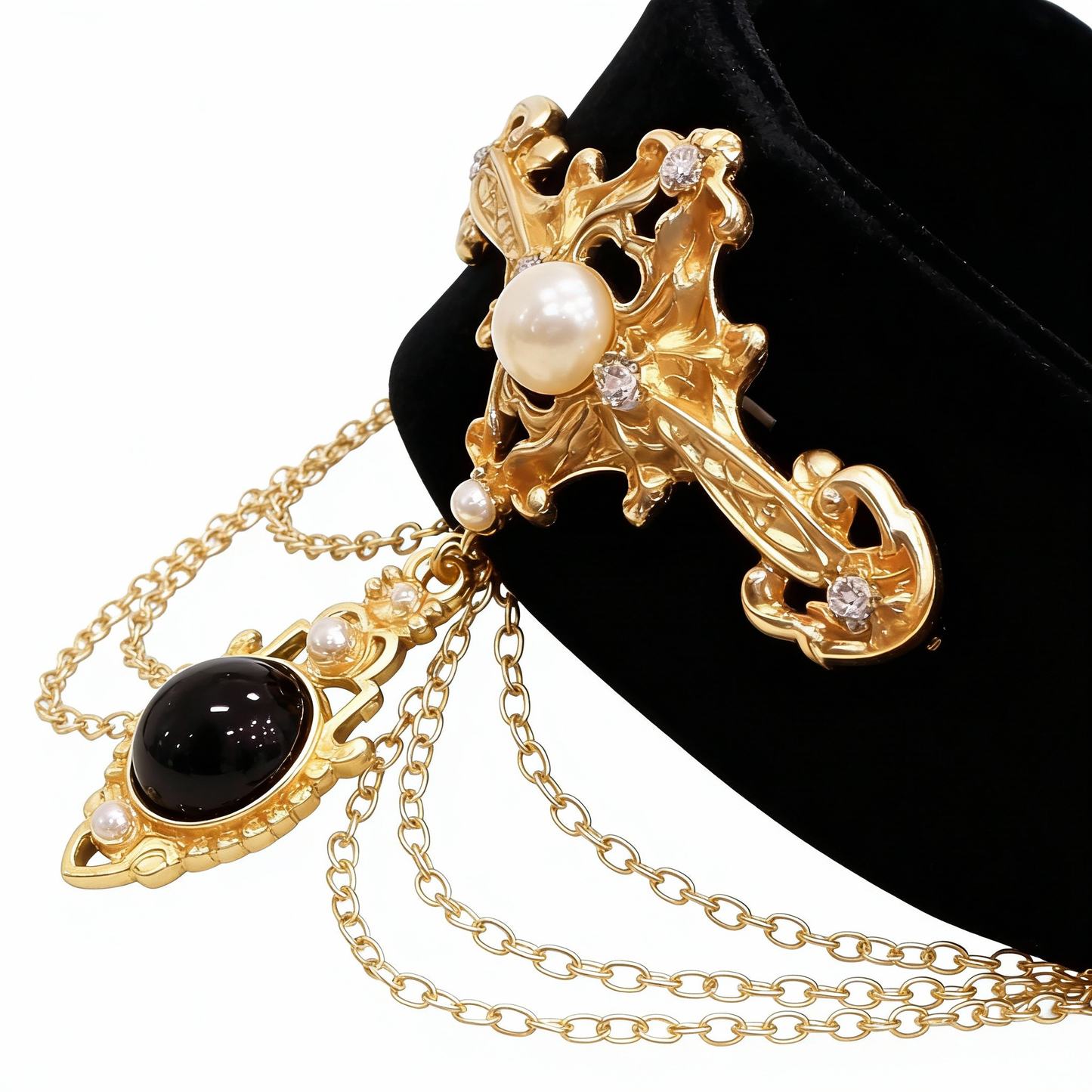 BLACK VELVET  COLLAR