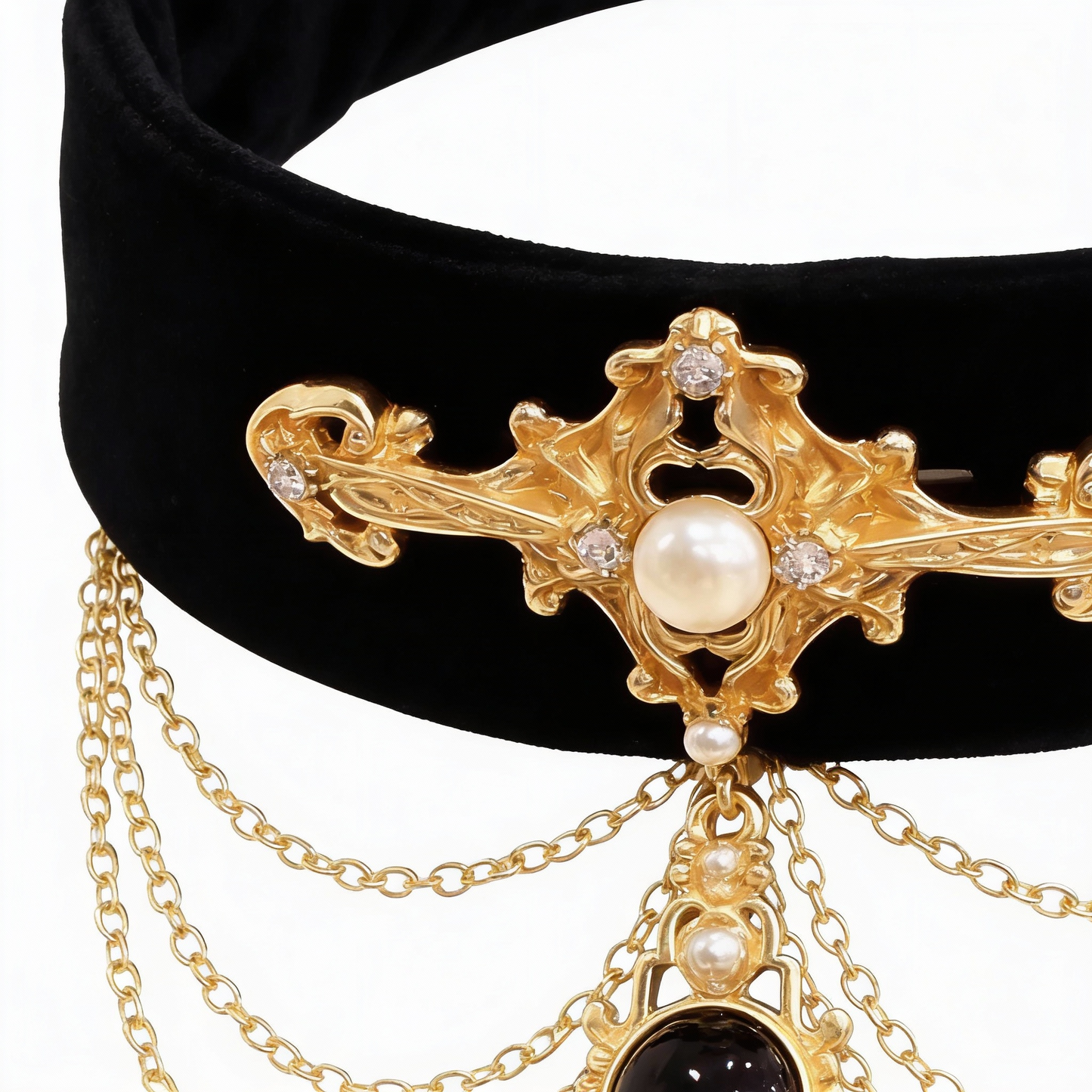 BLACK VELVET  COLLAR