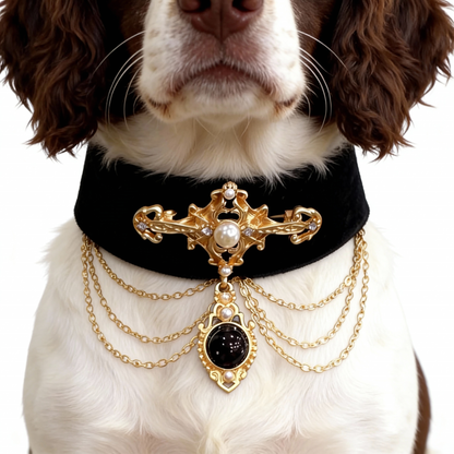 BLACK VELVET  COLLAR