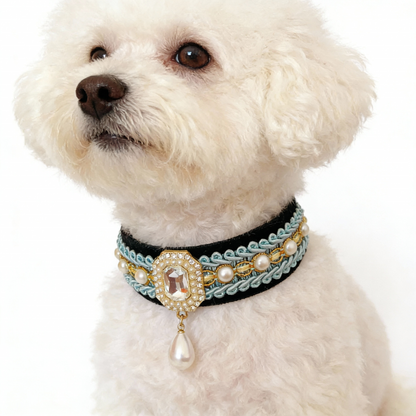 Blue Couture Collar