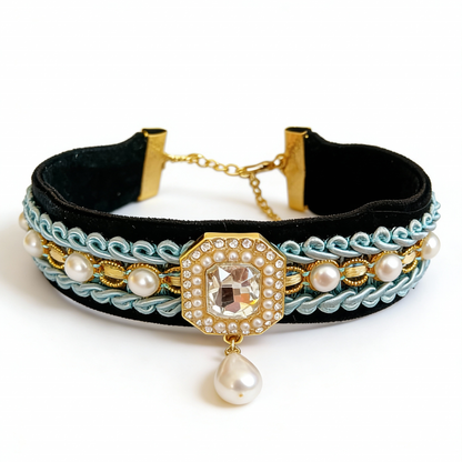 Blue Couture Collar