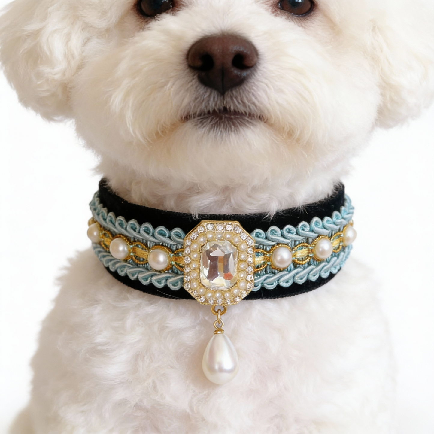 Blue Couture Collar