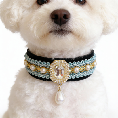 Blue Couture Collar