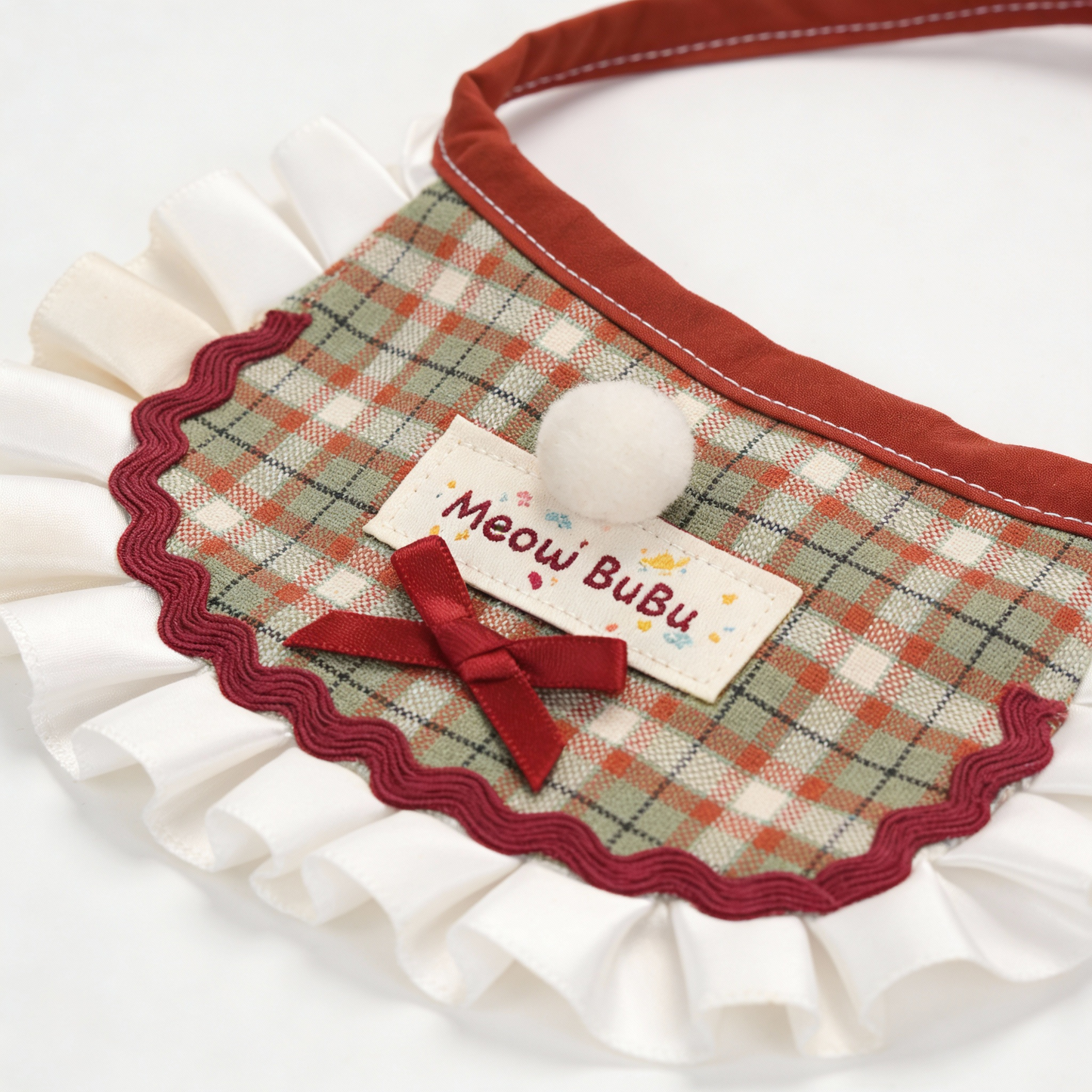 Caramel Maple Bibs - Snowball Bow