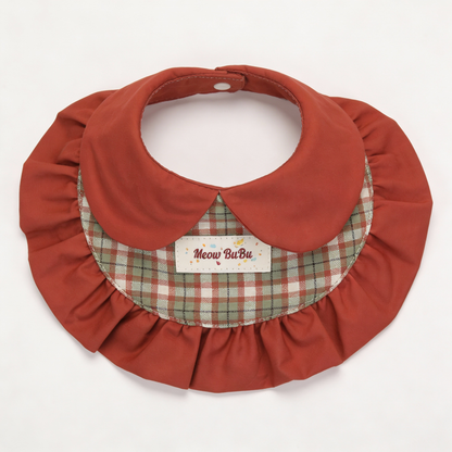Caramel Maple Bibs - Sweetheart Collar