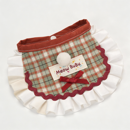 Caramel Maple Bibs - Snowball Bow