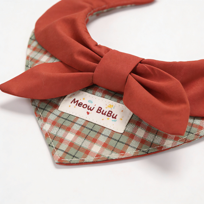 Caramel Maple Bibs - Bow Triangle