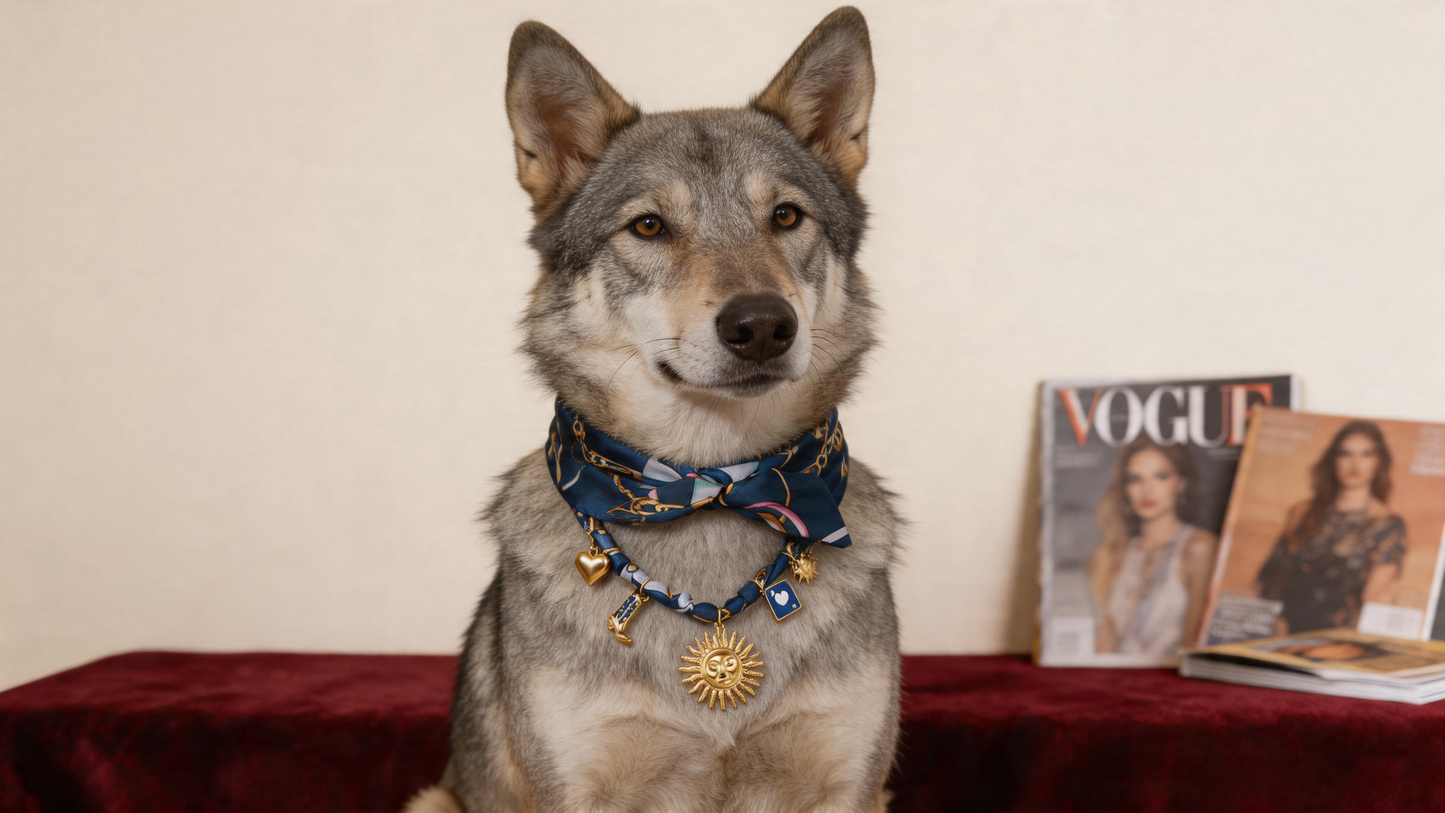 Celestial Royale Pet Scarf Necklace