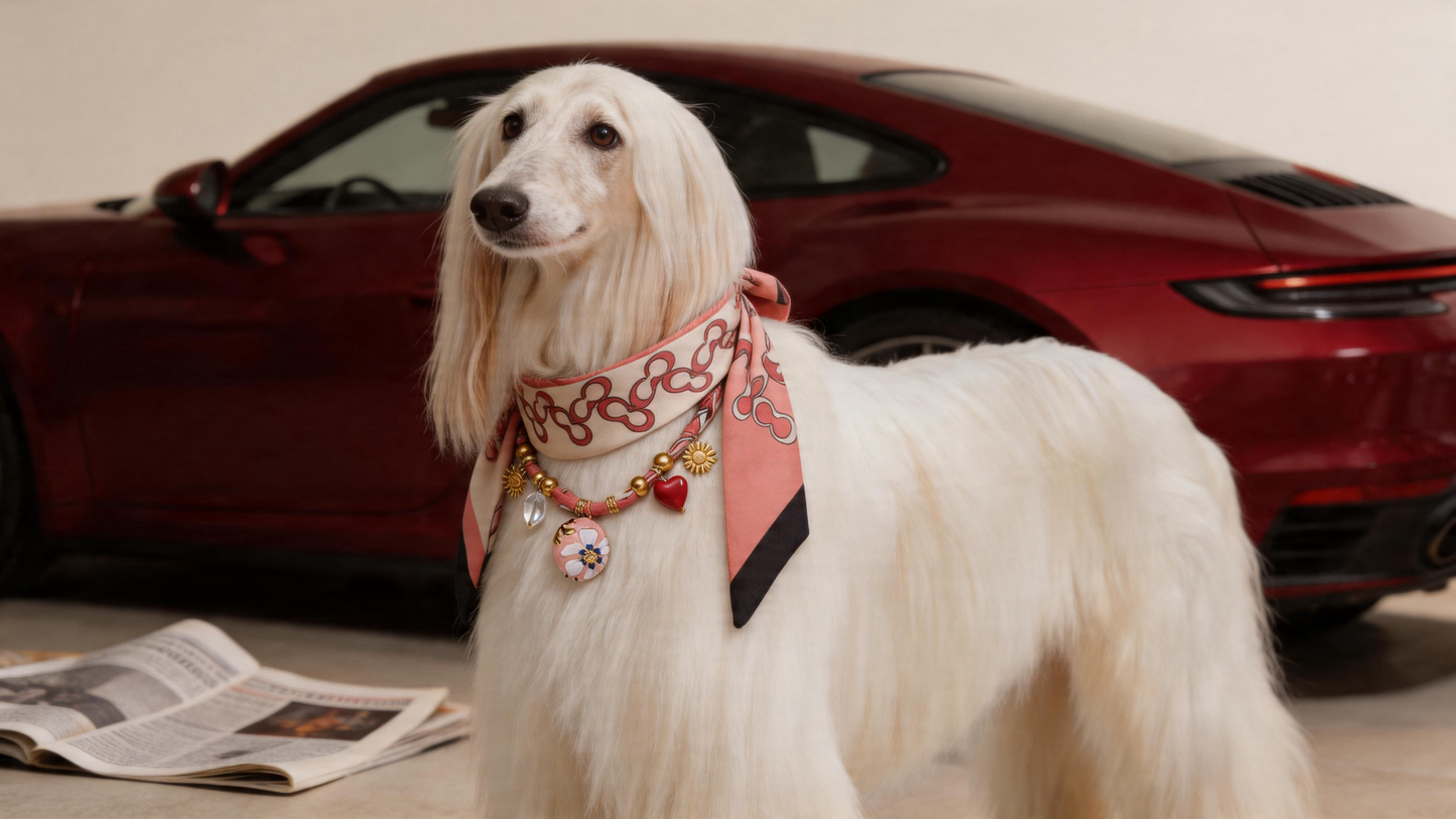 Lumière Jardin-Pet Scarf Necklace