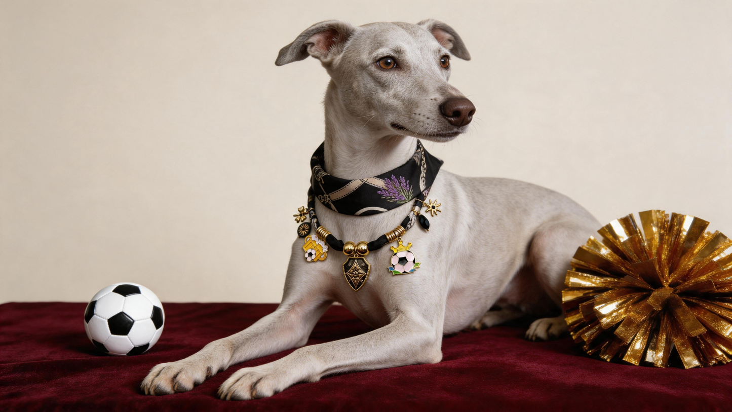 Champion Crest Silk Scarf Necklace - Football Game Day Edition