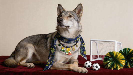 Royal Garden Silk Pet Scarf Necklace – Championship Football Game