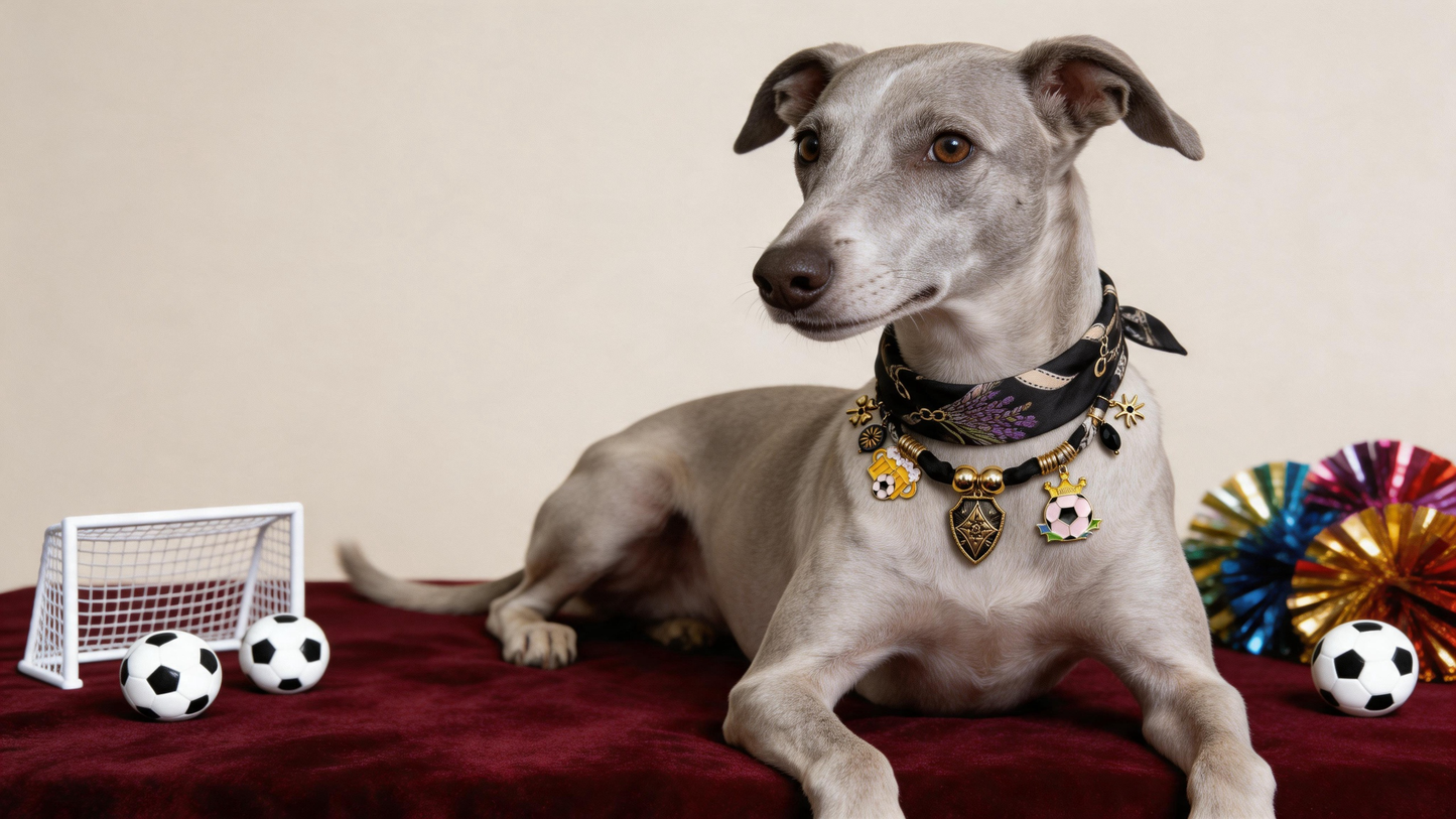 Champion Crest Silk Scarf Necklace - Football Game Day Edition